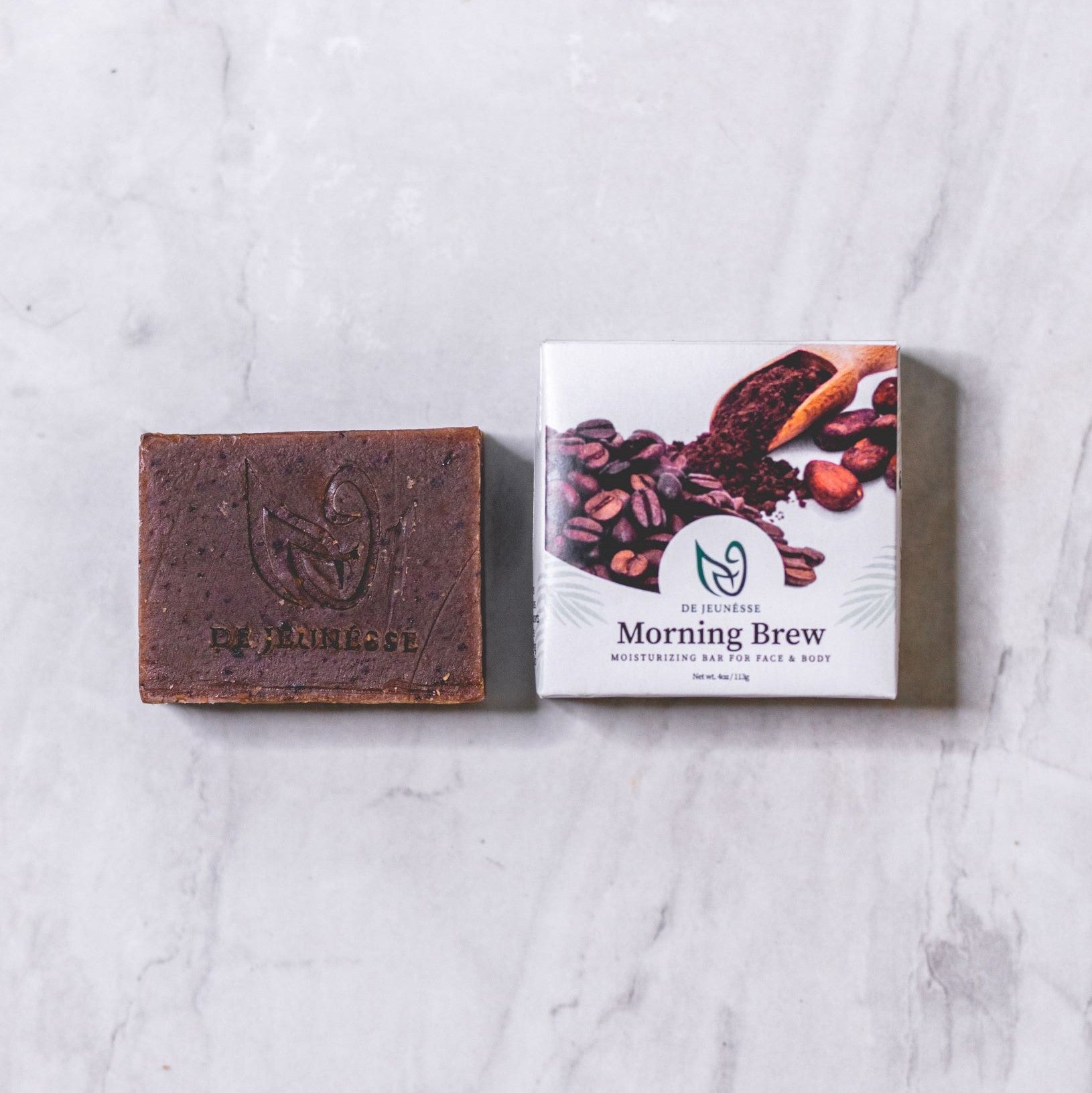 Morning Brew Face & Body Cleansing Bar - dejeunesse