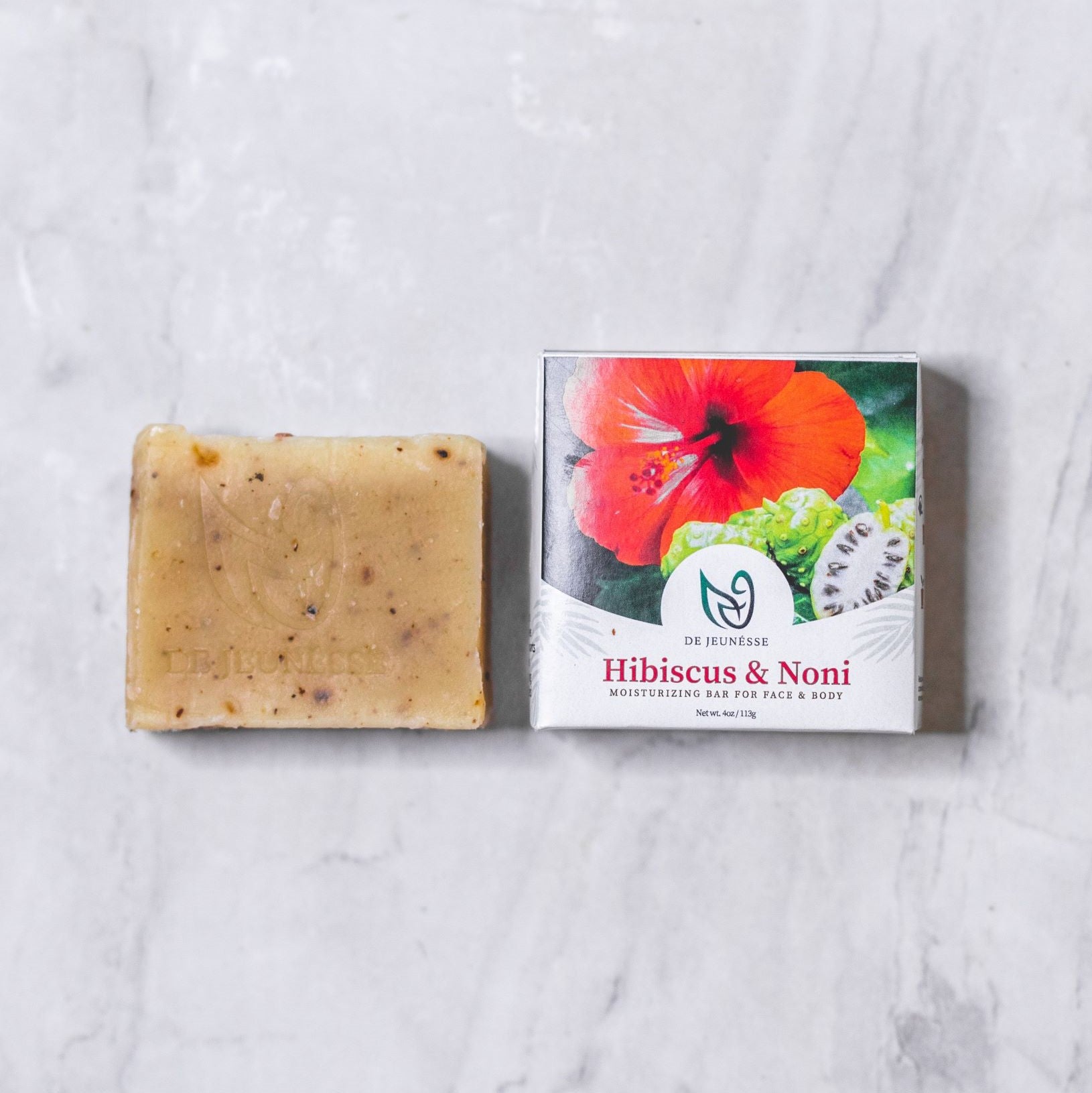 Hibiscus & Noni Face & Body Cleansing Bar - dejeunesse