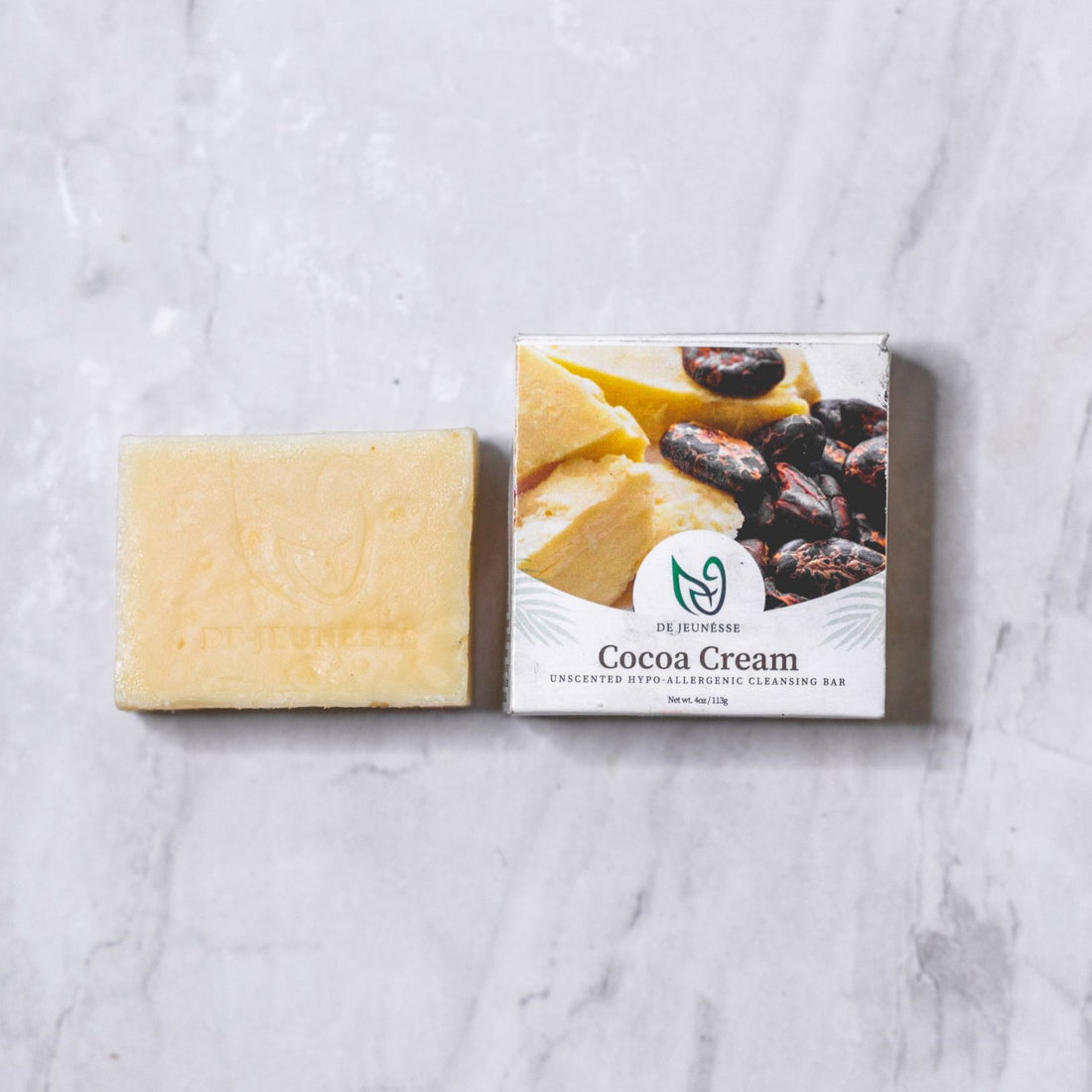 Cocoa Cream Face & Body Cleansing Bar - dejeunesse