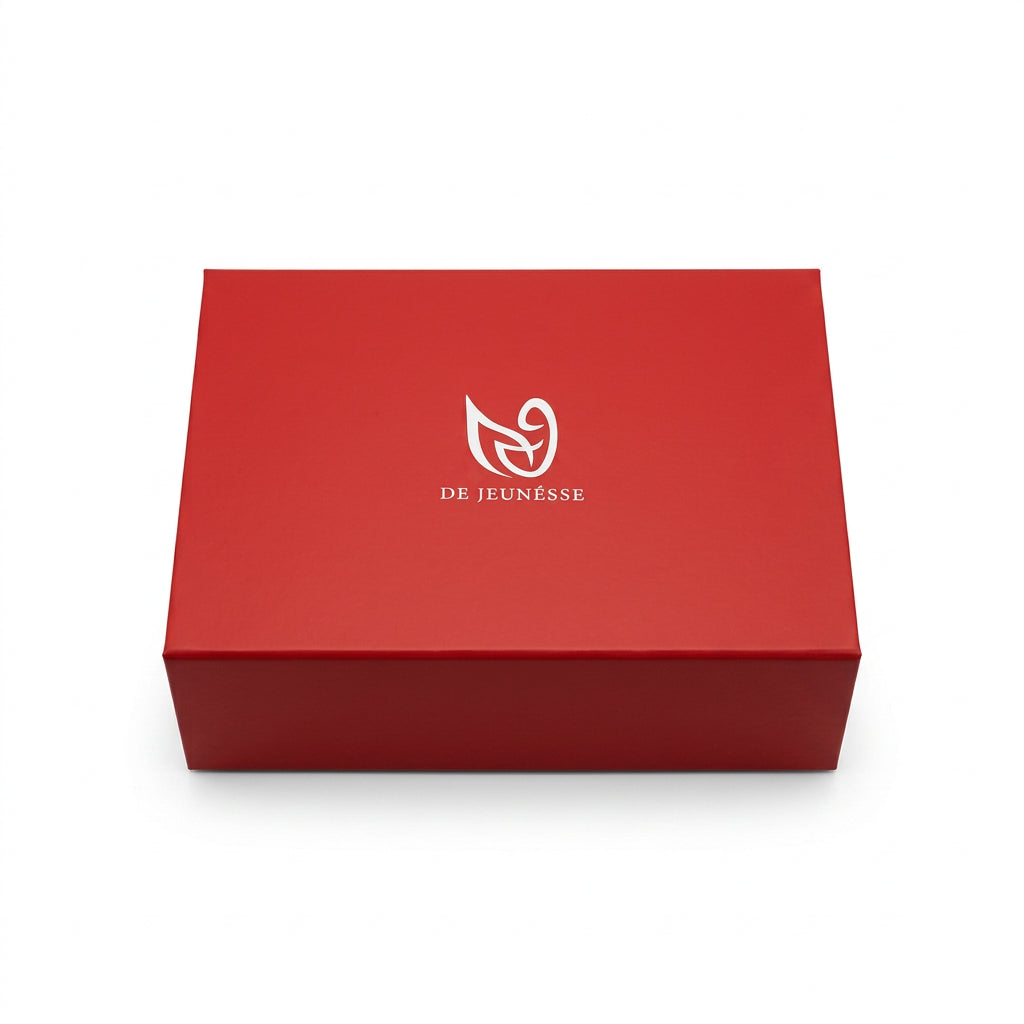 Our red christmas Gift chest with natural skincare products for all skin types