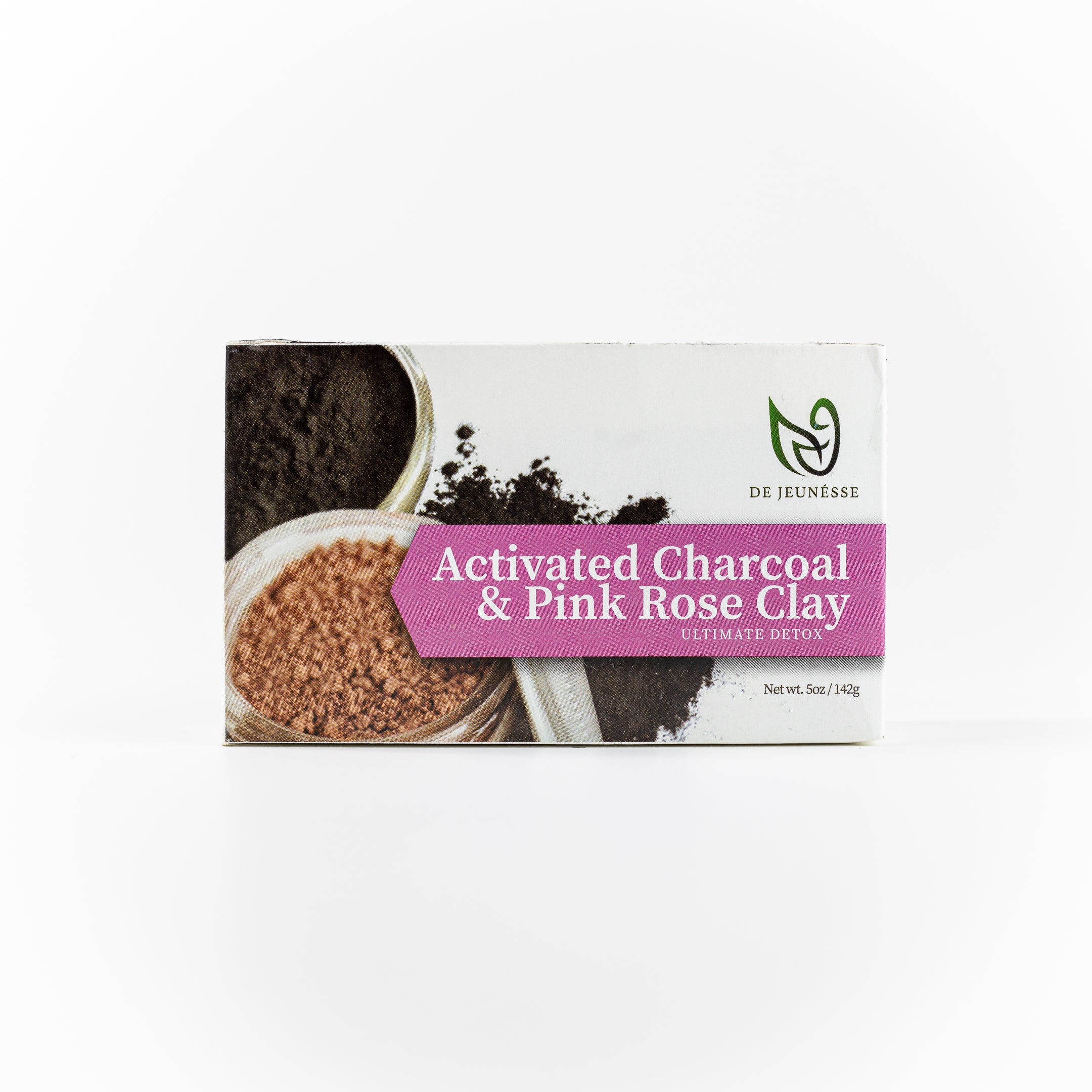 Activated Charcoal &amp; Pink Rose Clay Face &amp; Body Cleansing Bar