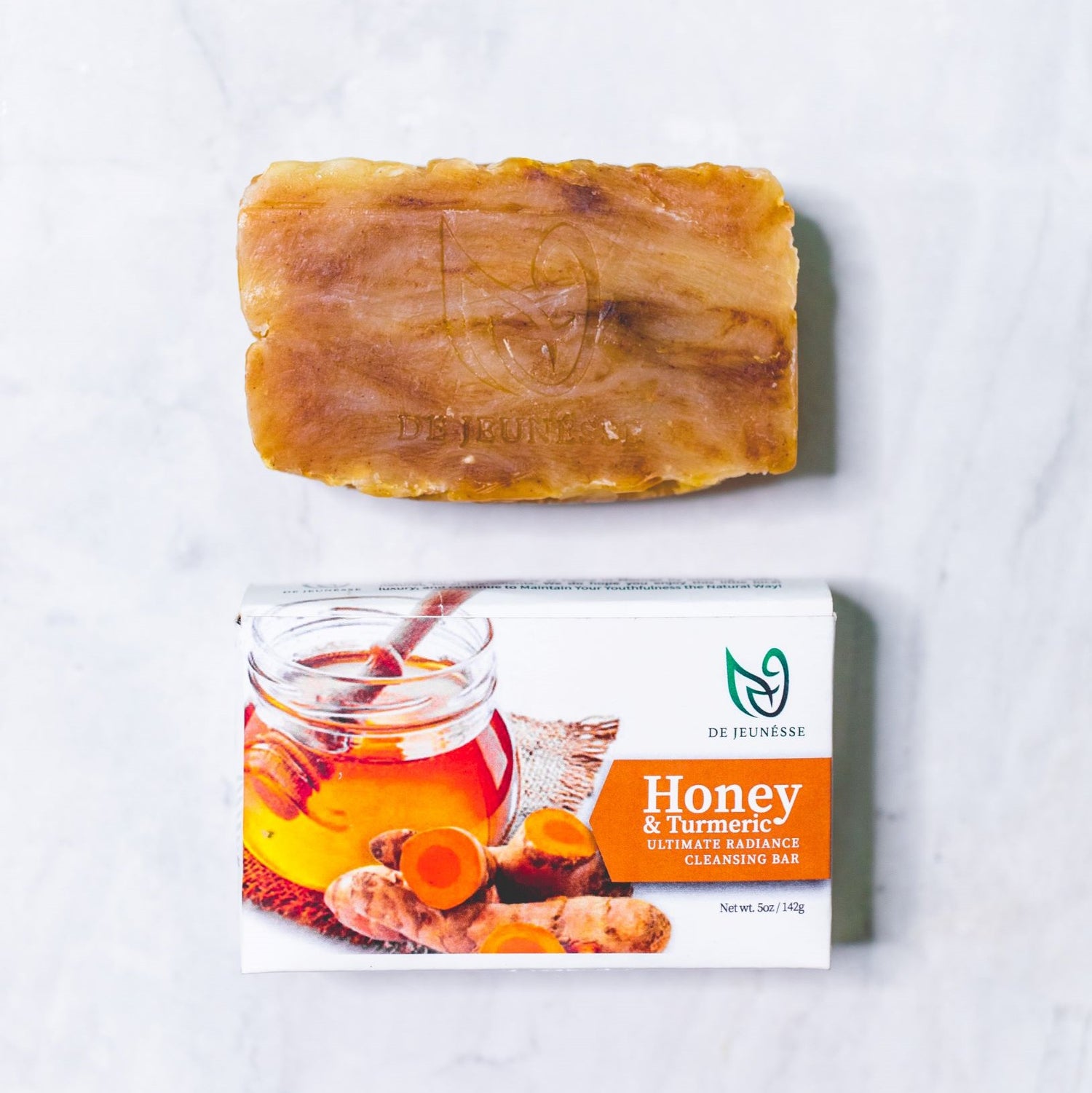 Honey and Tumeric Face &amp; Body Cleansing Bar - dejeunesse