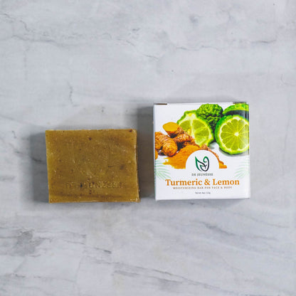 Turmeric and Lemon Face &amp; Body Cleansing Bar - dejeunesse